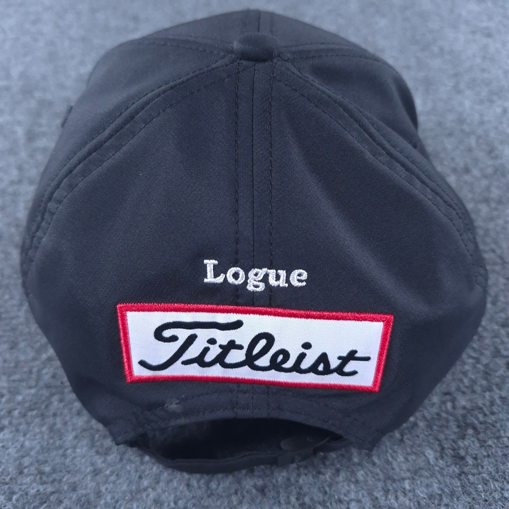 Titleist Tour Performance Golf Hat Black Adjustable FJ Pro V1 Logue Embroidery - Picture 4 of 9